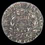 Demi-Franc Napoléon Empereur calendrier révolutionnaire revers